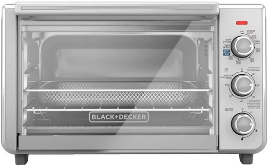 Black + Decker Crisp 'N Bake Air Fry 6-Slice Toaster Oven