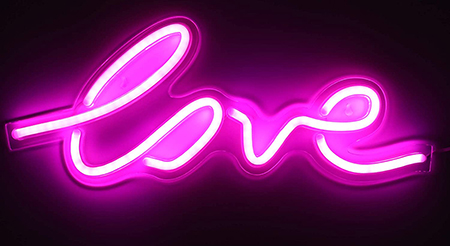 Pink Love LED Neon Sign