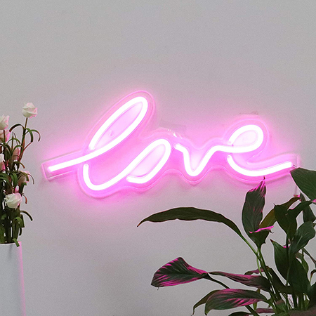 Pink Love LED Neon Sign