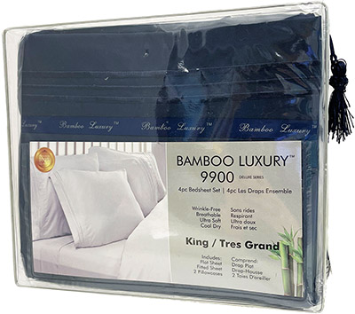 Bamboo Luxury Deluxe Series  4-Piece King Bed Sheet Set