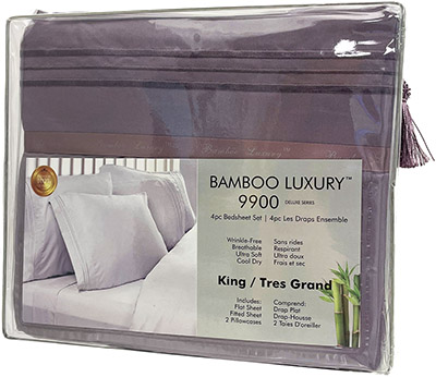 Bamboo Luxury Deluxe Series  4-Piece King Bed Sheet Set