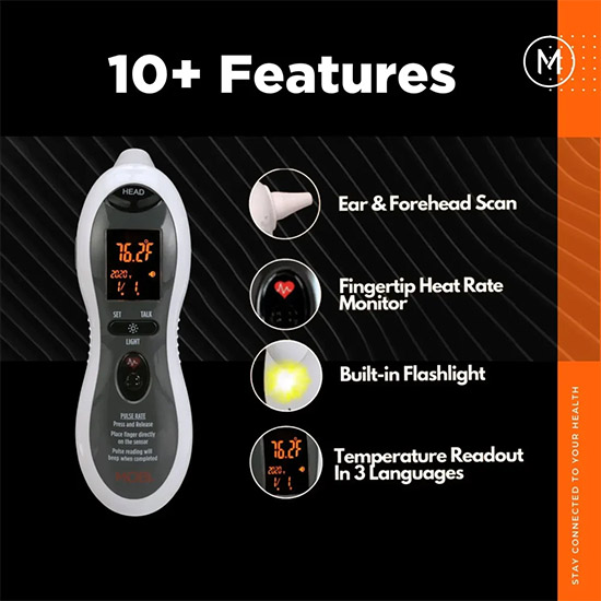 Mobi DualScan Ultra Pulse Infrared Digital Thermometers