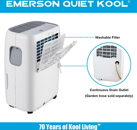 Emerson Quiet Kool  EAD50E1T 50-Pint Dehumidifier 