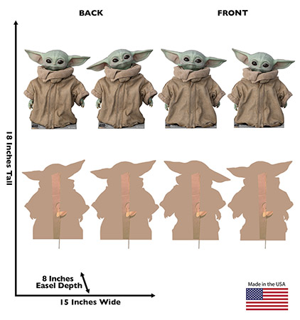 The Mandalorian Baby Yoda 4-Pack Life-size Cardboard Cut-outs