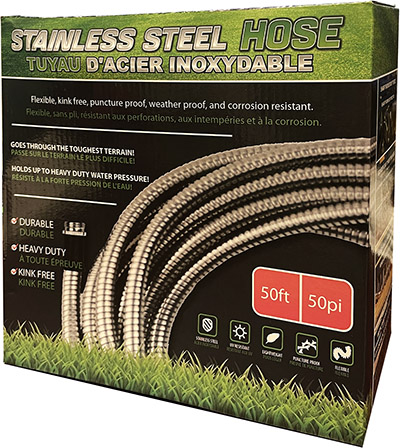 50 Ft Stainless Steel Garden Water Hose