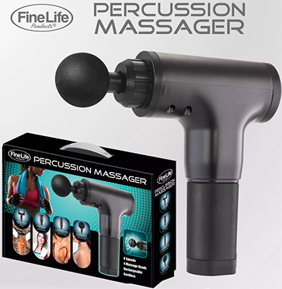 FineLife® 6-Speed Cordless Percussion Massager