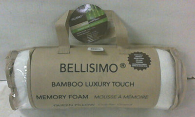 Bellisimo® Bamboo Luxury Touch™ Queen-sized Memory Foam Pillow