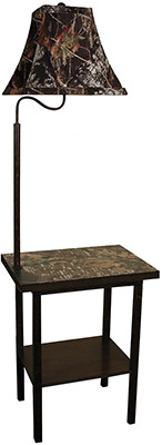 Mossy Oak  Camouflage End Table and Floor Lamp