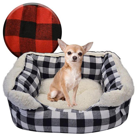 Animooos™ Checker Pattern Pet Bed 