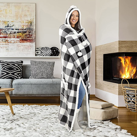 Northern Cabin® Hooded Sherpa Blankets