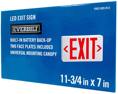 Everbilt  LED Emergency Exit Sign