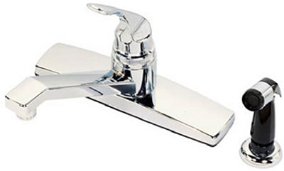 B&K  Non Metallic 8" Kitchen Faucet with Spray Nozzle
