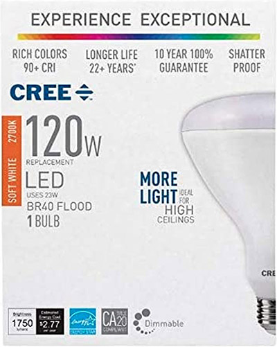 Cree  120W Equivelant LED Replacement Bulbs