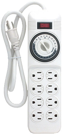 Globe Enersaver  Indoor Power Bar with Daily Programmable Timer 