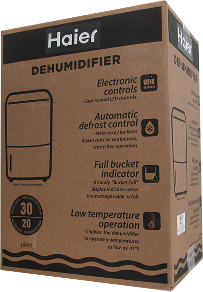 Haier® QDHR20LZ 20-Pint Dehumidifier with Digital Smart Dry