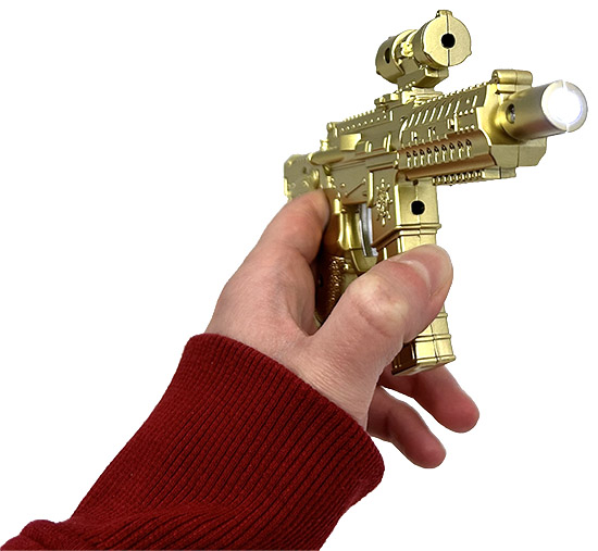 6.5" Shock Toy Rifle with Flashlight