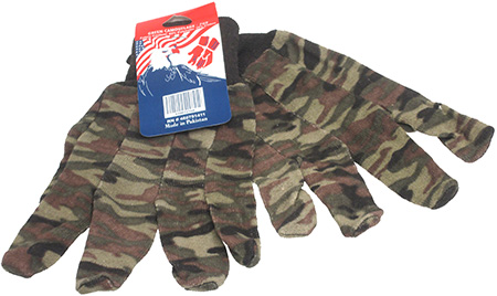 12-pack Woodland Camouflage Gloves