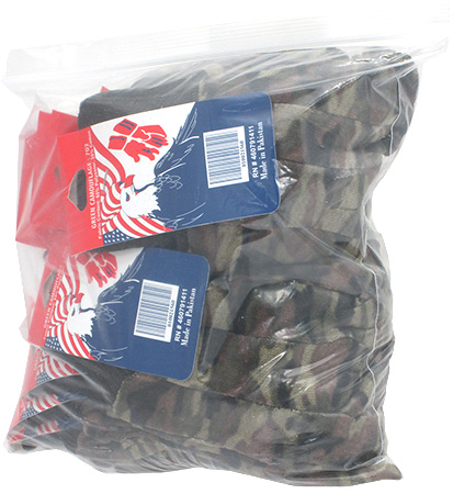 12-pack Woodland Camouflage Gloves