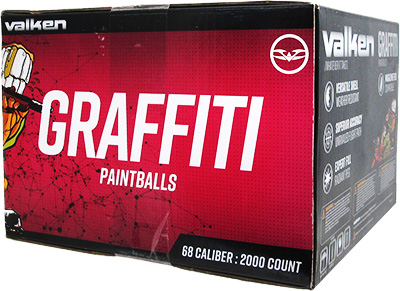 Valken® Graffiti™ 2000 Count .68 Caliber Paintballs