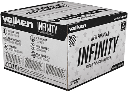 Valken  Canada Infinity 2000 Count .68 Caliber Yellow Paintballs