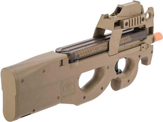 FN P90  Standard FDE Airsoft Rifle with Built-in Red Dot 