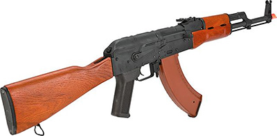 CYMA  CM036A AKM Real Wood AEG Airsoft Rifle with 9.6V NiMH Battery and Charger