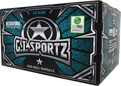 2000 GI Sportz® One Star .68 Caliber Paintballs with White Fill