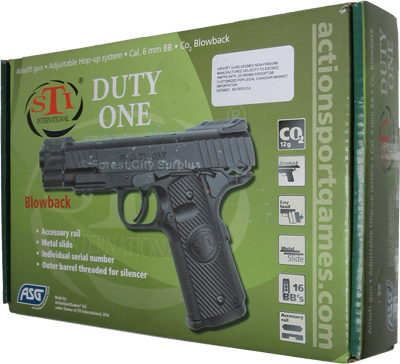 Duty One Semi-automatic Airsoft Pistol with Blowback
