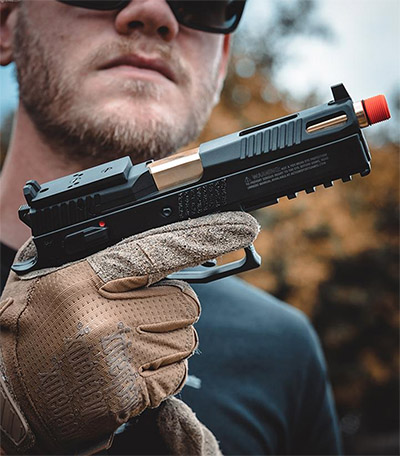 ASG  CZ™ P-09 Optic Ready CO2-powered Airsoft Pistol with Blowback