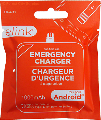 Elink® Emergency Cell Phone Charger For Android Smartphones