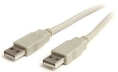 6 ft Beige A to A USB 2.0 Cable - M/M
