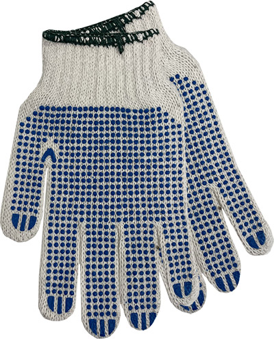 Knitted Gloves with PVC Dots