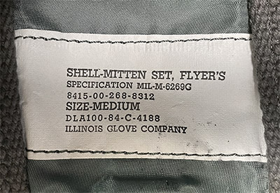 US Airforce Surplus Flyers Extreme-cold Weather Mittens