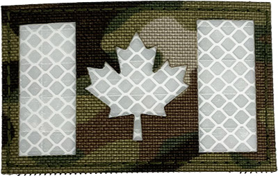 Matrix® Reflective Canadian Flag Patches with Nylon Bordering