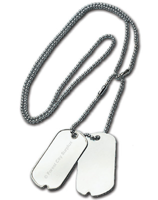 World Famous® American Military Style Dog Tags