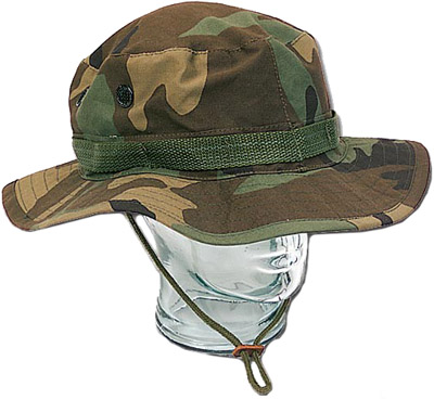 Woodland Camouflage Boonie Caps