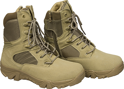 Mil-Spex Sandstorm Hightop 8 Inch Tactical Boots with Side Zipper