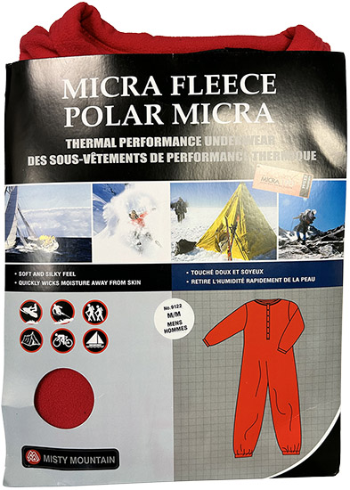 Micra Fleece Full-Body Long John Underwear