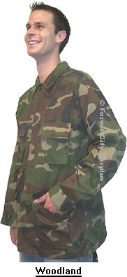 Woodland Camouflage BDU Shirts