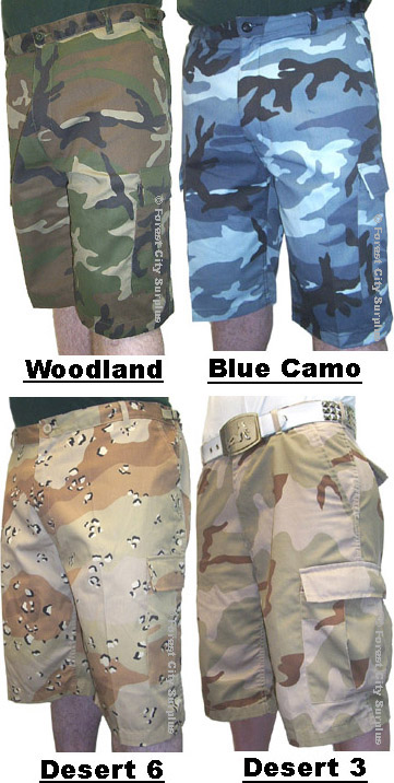 BDU Shorts - Camo Colours
