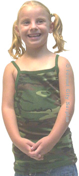 Girl's Camouflage Tank Tops