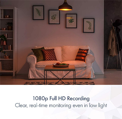 Panasonic  HomeHawk™ 1080P Indoor Security Camera with Live Mobile Viewing