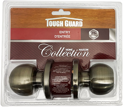 Toughguard  Antique Brass Entry Lock Set