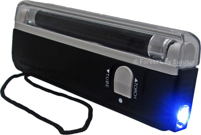 Portable Security Guard Blacklights with LED Flashlight 