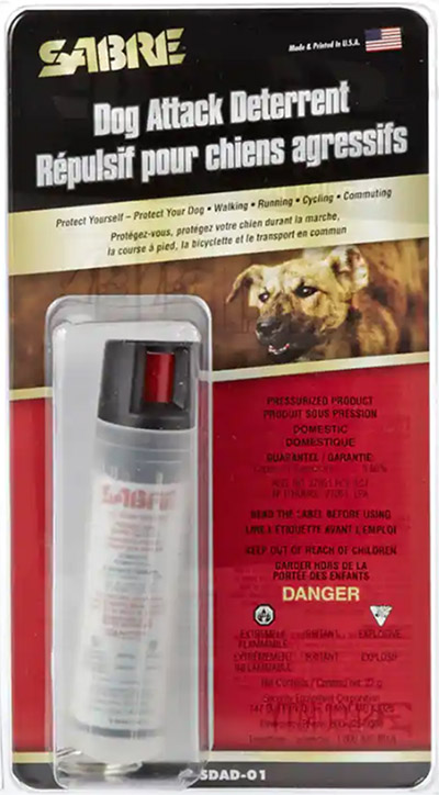 Sabre® Dog & Coyote Attack Deterrent Spray with Hard Case and Keyring