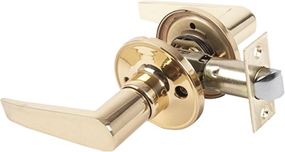 Toughguard® Polished-brass Hallway Lock Set