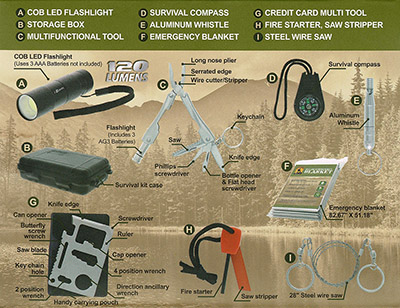 i-Zoom® 9-Piece SWAT Survival Kit