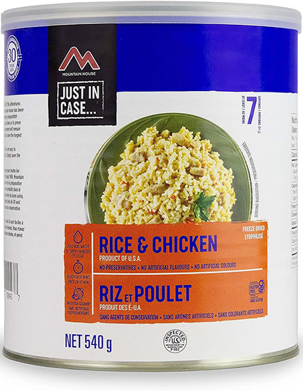 Mountain House #10 Can - Rice and Chicken Freeze Dried Food