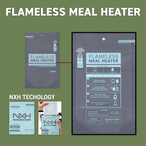 Individual XMRE MREs (Meals Ready To Eat) with Flameless Ration Heater