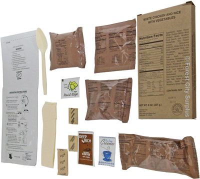 Individual MRE STAR® MREs (Meals Ready To Eat) with Flameless Ration Heater
